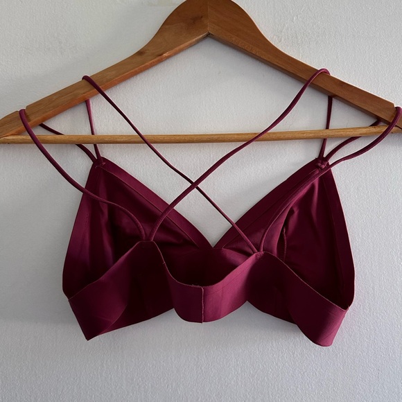 Urban Outfitters Out From Under Maroon Strappy Bralette size Medium EUC - Picture 4 of 6